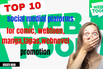 do superfast webtoon promotion and manage your series