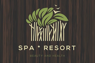 design spa yoga beauty logo