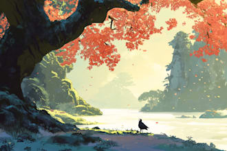 make concept art and illustration environment, game art