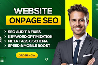 do excellent website onpage seo optimization for 1st page ranking