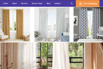 design lucrative curtain shopify blind duvet store pillow bedsheet website