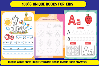 design kids worksheets, activity books, and coloring books