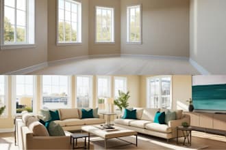 virtually stage your empty property to sell faster with stunning realism
