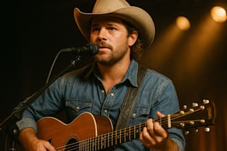 sing country pop song, alt country love song, americana folk as a male vocalist