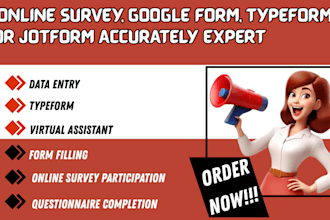 fill out your online survey, questionnaire, or form accurately