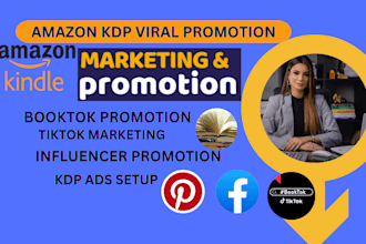 amazon kdp ads, book promotion, book influencer promotion, booktok