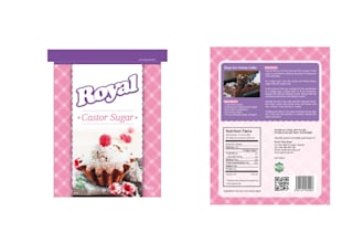 design minimalist packaging label design for your food brand