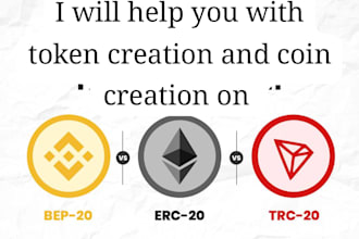 customized token creation, erc20, bep20, sui, solana smart contract development