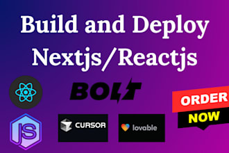 build your ai powered react next js app using bolt new and lovable ai