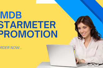 organically promote your imdb page and increase starmeter rank