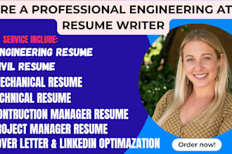 write civil, mechanical, construction managers technical engineers ats resume CV