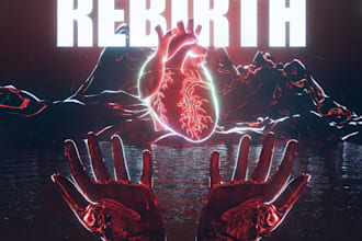 create a unique 3d cover art for your music