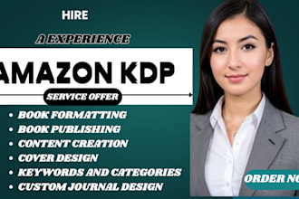professionally upload and publish your book to meet amazon KDP standard