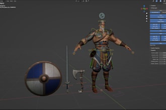 skin out your 3d character mode,game character in blender,3d asset,topology,modo