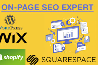 ecommerce onpage SEO expert for wordpress, shopify, wix website