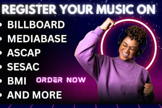 music registration on billboard mediabase bmi ascap prs gema billboard chart