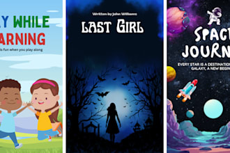 do book cover design, ebook cover and layout formatting