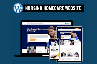 design website for home care, caregivers, nurses, and healthcare assistant