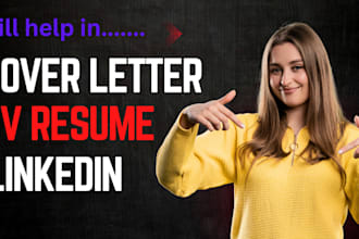 do professional resume design, modern CV design, update resume with cover letter