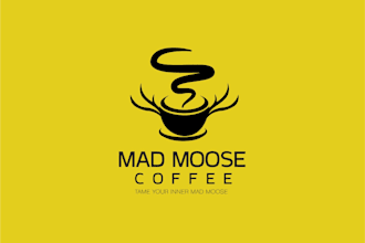 create a modern creative coffee shop café logo design