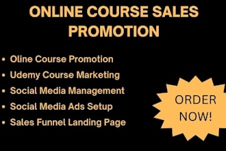 do expert online course marketing and promotion for udemy and beyond