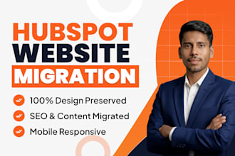 migrate wordpress, webflow website to hubspot cms