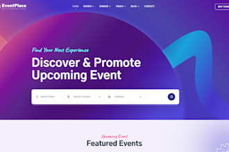 event ticket booking website photography membership website ecommerce website