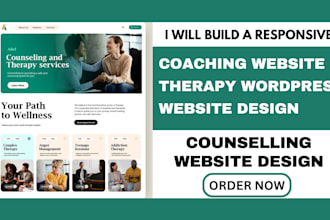 design coaching website therapy website consulting website counseling wordpress