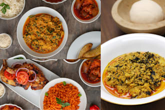 be you food recipe expert jollof rice, egusi and fufu