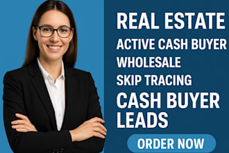 provide active cash buyer leads skip tracing for wholesale real estate deals