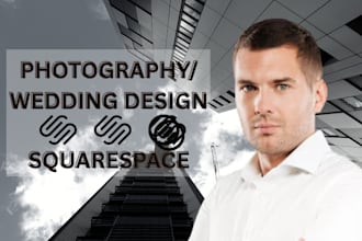 design squarespace photography website, wedding website, portfolio website