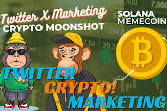 do crypto twitter x marketing to pump fun solana memecion dex token ico website