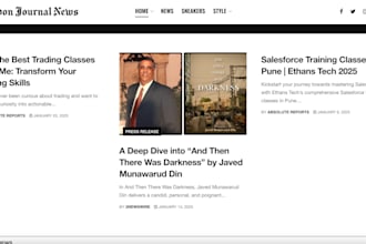 publish an interview or article on london journal news