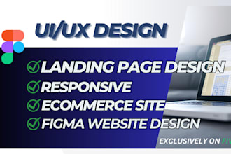 do UI UX website design in figma