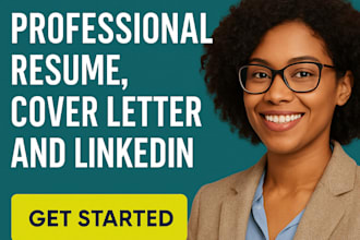 write professional ats resume, cover letter, and optimize your linkedin profile