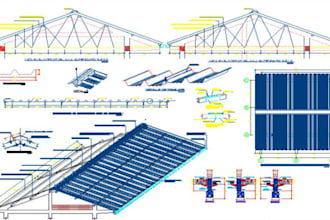 design drawing solar pv and battery storage plan in auto cad