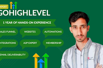 build ghl sales funnel, website and go high level expert