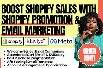 boost shopify sales, shopify marketing sales funnel, klaviyo email sms marketing