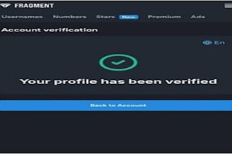 telegram fragment verification, secure username claim and setup
