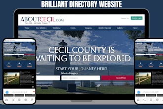 design a responsive brilliant directory, business directory directory website