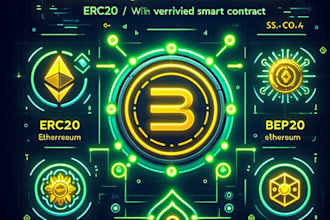 create and deploy your custom crypto token, erc20, bep20, or solana