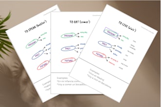 send you 40 spanish verbs flashcards and practice test for sfl learners