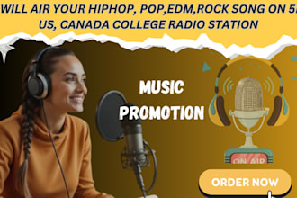 spin your hip hop, rnb, indie and all genre on 5k US, canada college radio