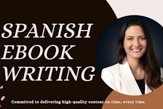 ghostwrite your spanish  book or ebook