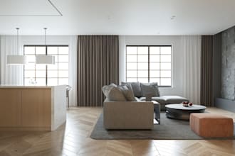 remodel 3d interior design,sitting room, kitchen, corona renderings, walkthrough