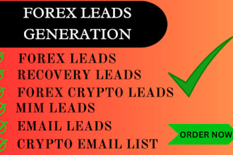 provide verified valid forex recovery lead from your targeted