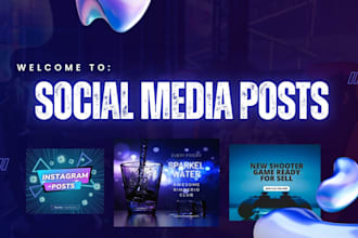 design professional social media posts for your business