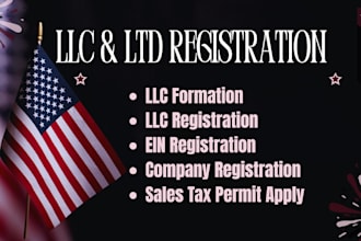 register US llc and usa business registration and obtain a legitimate ein number