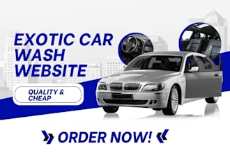 design detailing website car rental website auto detailing website car wash web