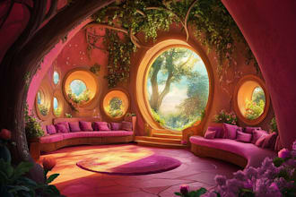 make a amazing stylized environment concept art, fantasy landscape design